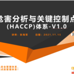 危害分析关键控制点（HACCP）体系 V1.0 培训